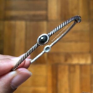 David Yurman bangle bracelet with gemstones